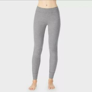 Grey Cuddl Duds Waffle Thermal Leggings